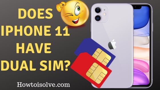 Есть ли в iPhone 11 Dual Sim?