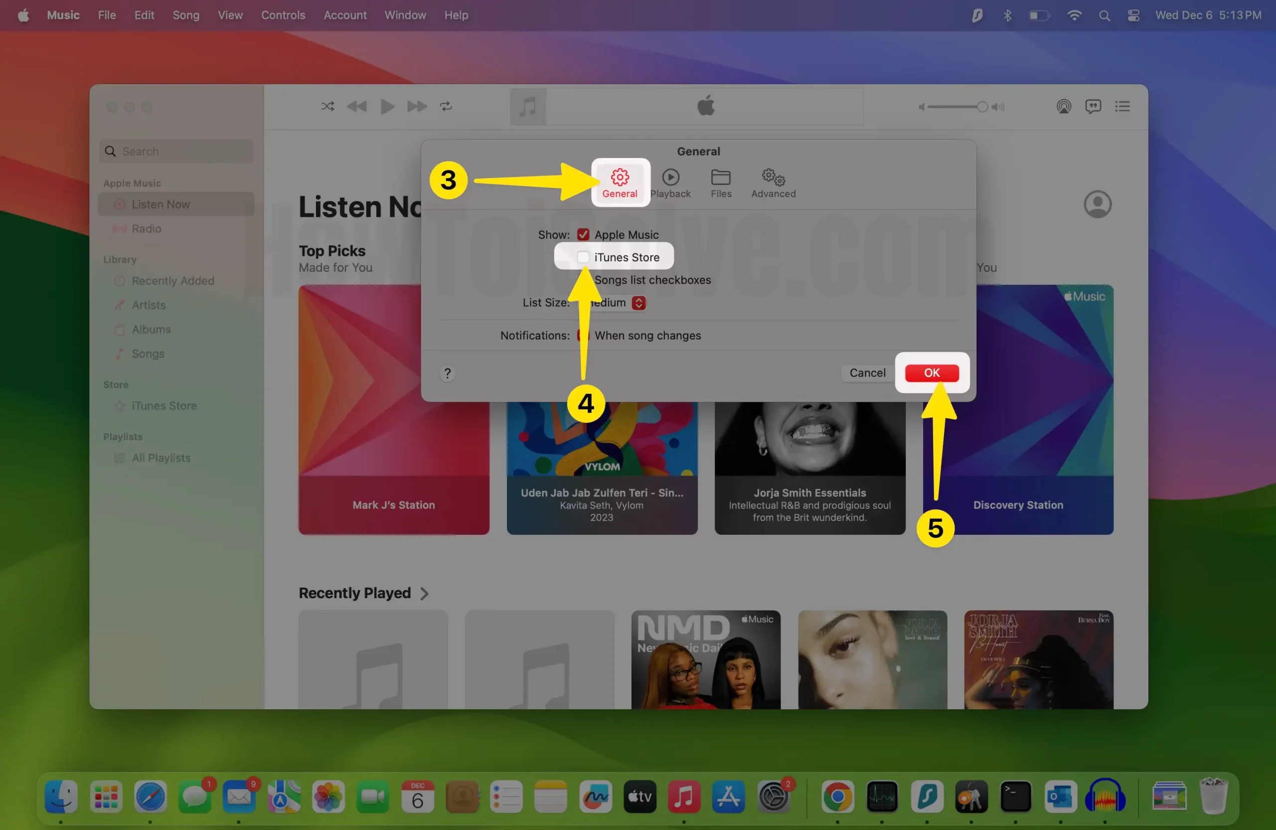 How to Hide Apple Music Store on Mac