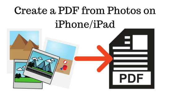Create a PDF from Photos on iPhone_iPad
