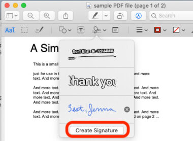 \ How to Add Signature to PDF Using Preview On Mac