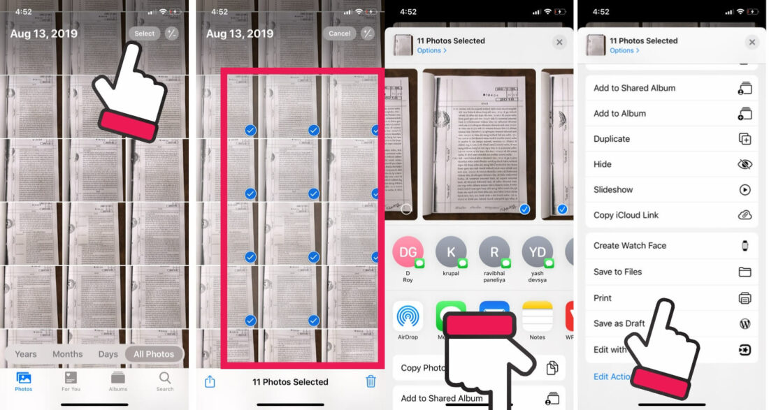 How To Combine Multiple Pictures Into One PDF On IPhone iPad And Mac