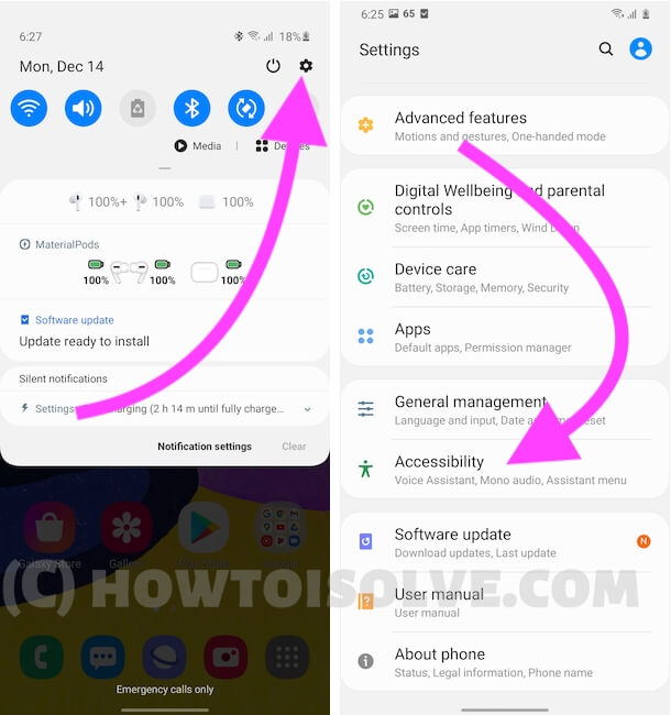 Accessibility Settings on Android Mobile