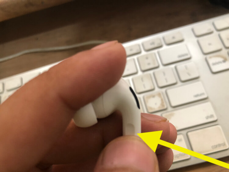 Force Sensor on Airpods Pro for Activate Noise Cancellation