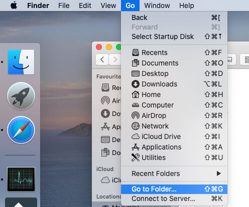 Go to folder on Mac