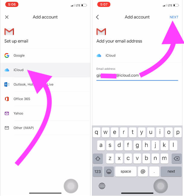 Can I use iCloud email for Google account?