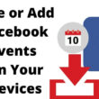 Save or Add Facebook Events on iPhone, iPad, MacBook Mac Calendar app