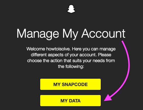 Получите доступ к своим данным Snapchat на браузере Mac или ПК