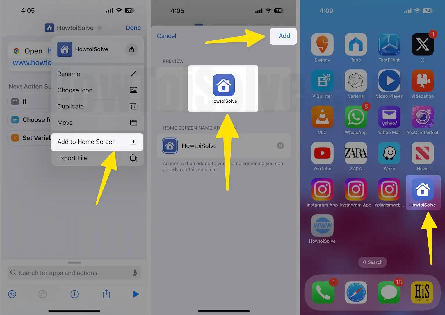 Add Google Chrome App Shortcut to Home Screen