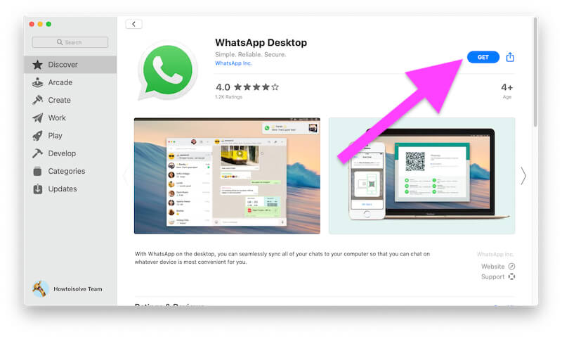 Установите WhatsApp для Mac или MacBook