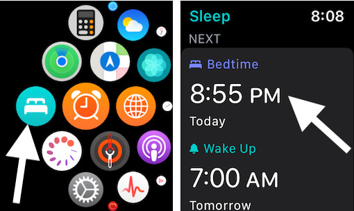 Apple Watch Bedtime app