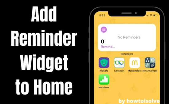 Add Reminder Widget to Home screen on iPhone (1)