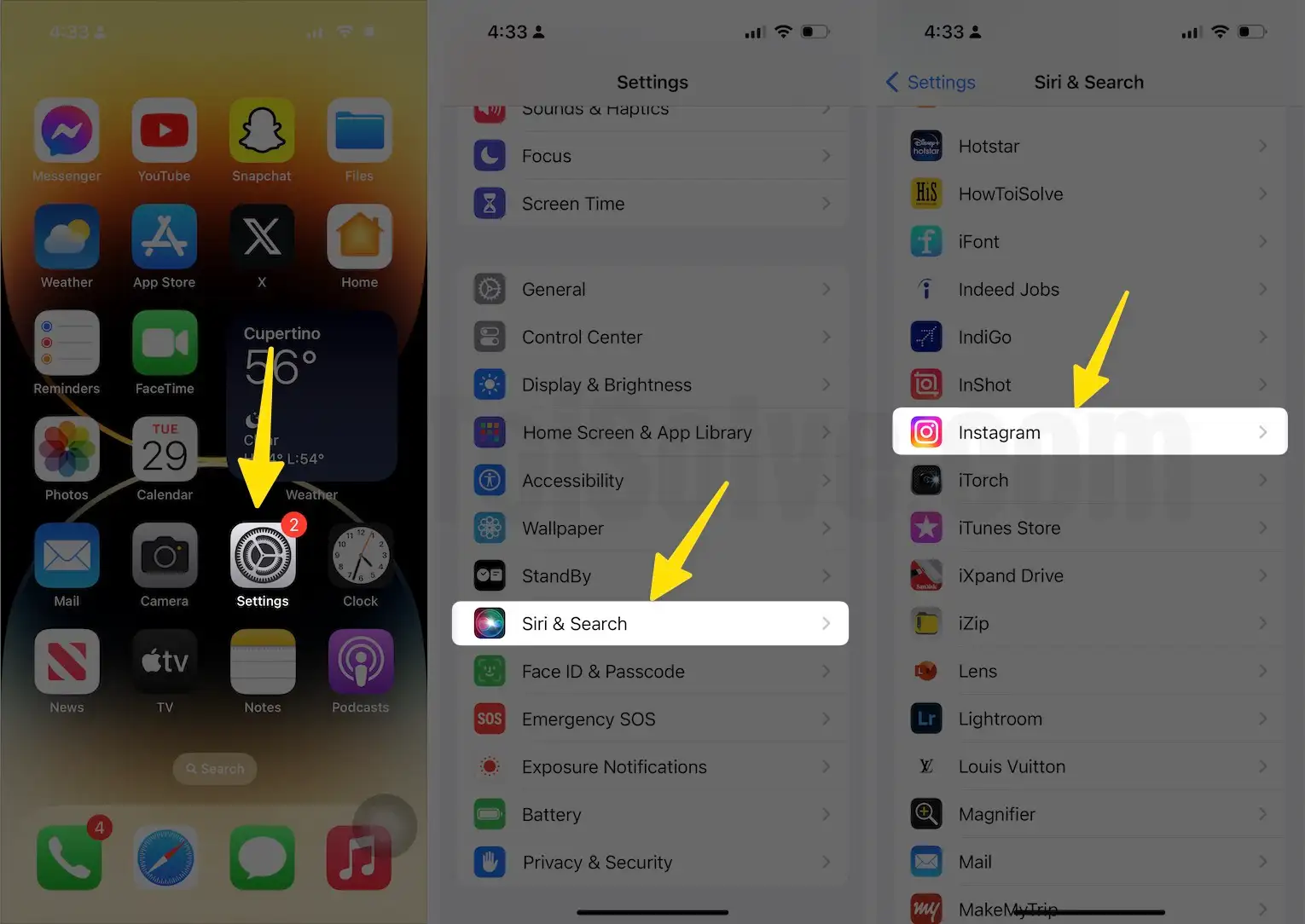 How to Remove Apps from the Siri Suggestions Widget on the iPhone settings app