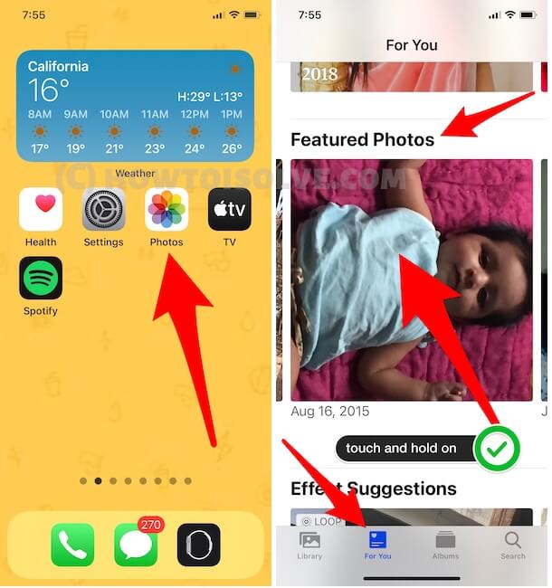 Remove from Featured Photos for Photos widget