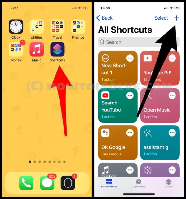 create a new shortcut on iphone (1)