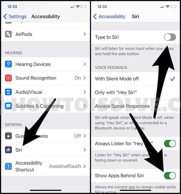 Show Apps Behind Siri on iPhone