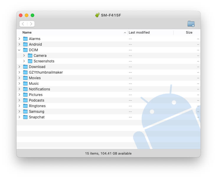 Access All android mobile Files and Folder on Mac or Macbook in free