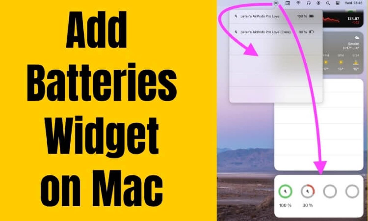 Battery Widget for Mac, it's Possible to Add a Battery Widget on MacBook?