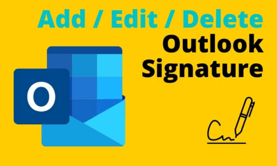 Add _ Edit _ Delete Outlook Signature on any device