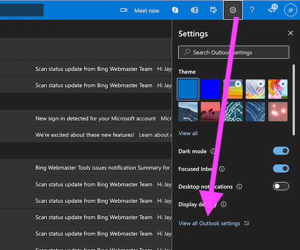 outlook for mac text size