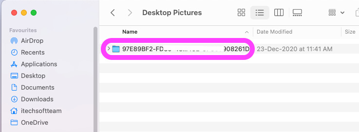 Desktop Picture folder with UUID name