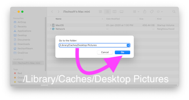 Find Desktop Picture folder for login backgroud on Mac