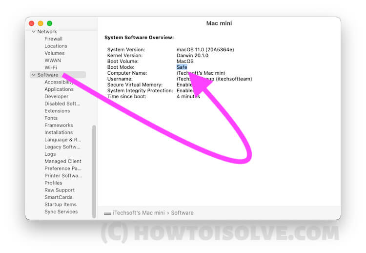 Get the System Information and Boot mode on Mac