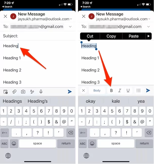 change-text-format-from-outlook-mail-body-on-iphone-app