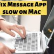 Fix Message App slow on Mac Macbook pro