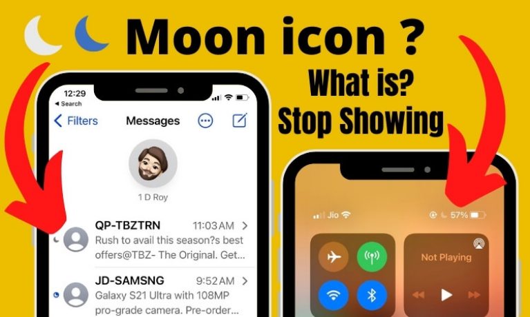 Blue Grey Crescent Moon Icon On IPhone IPad What Is Mean Half Moon