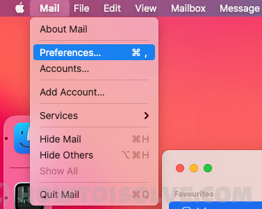 mail preferences settings on mac