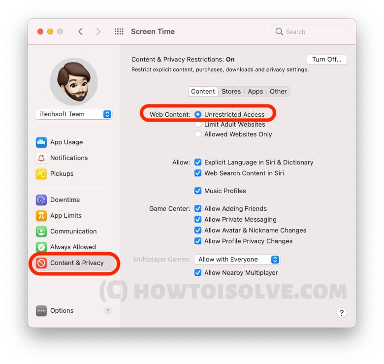 Enable Private mode restriction on Mac under Content & Privacy