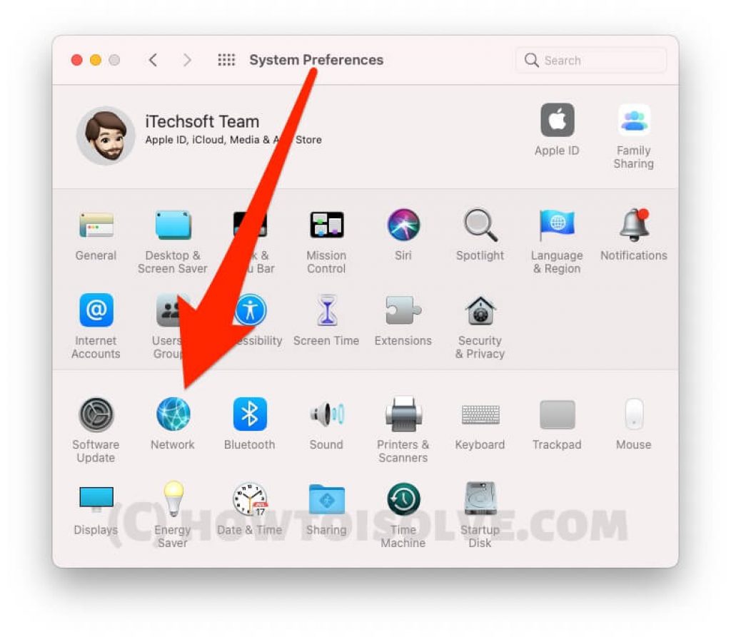 Networks Settings on Mac