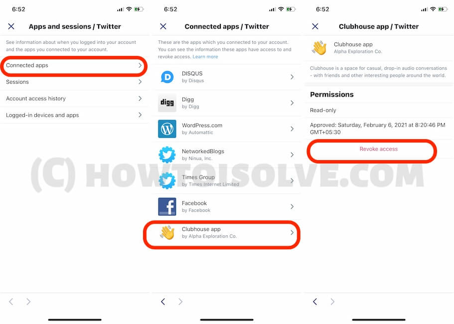 Remove Account from Twitter app