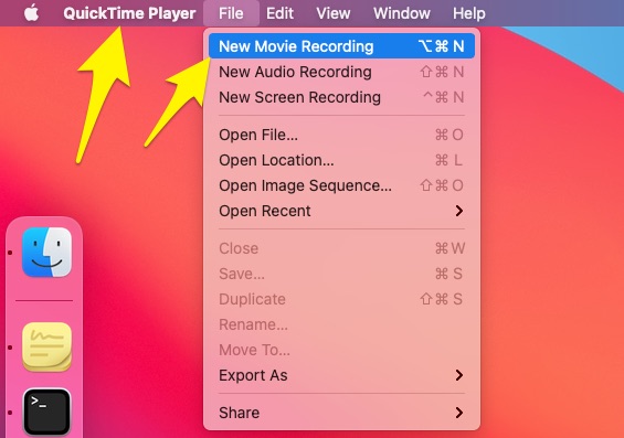 Начать запись экрана iPhone на Mac с помощью QuickTime Player