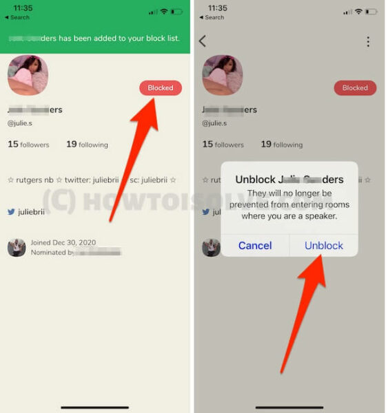 How to Block or Unblock Someone on Clubhouse Social App Without Know in