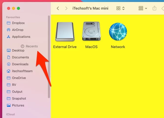 re-arrange-recents-folder-location-in-finder-sidebar-on-mac