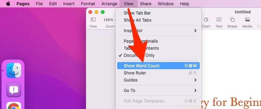 show-word-count-on-pages-mac