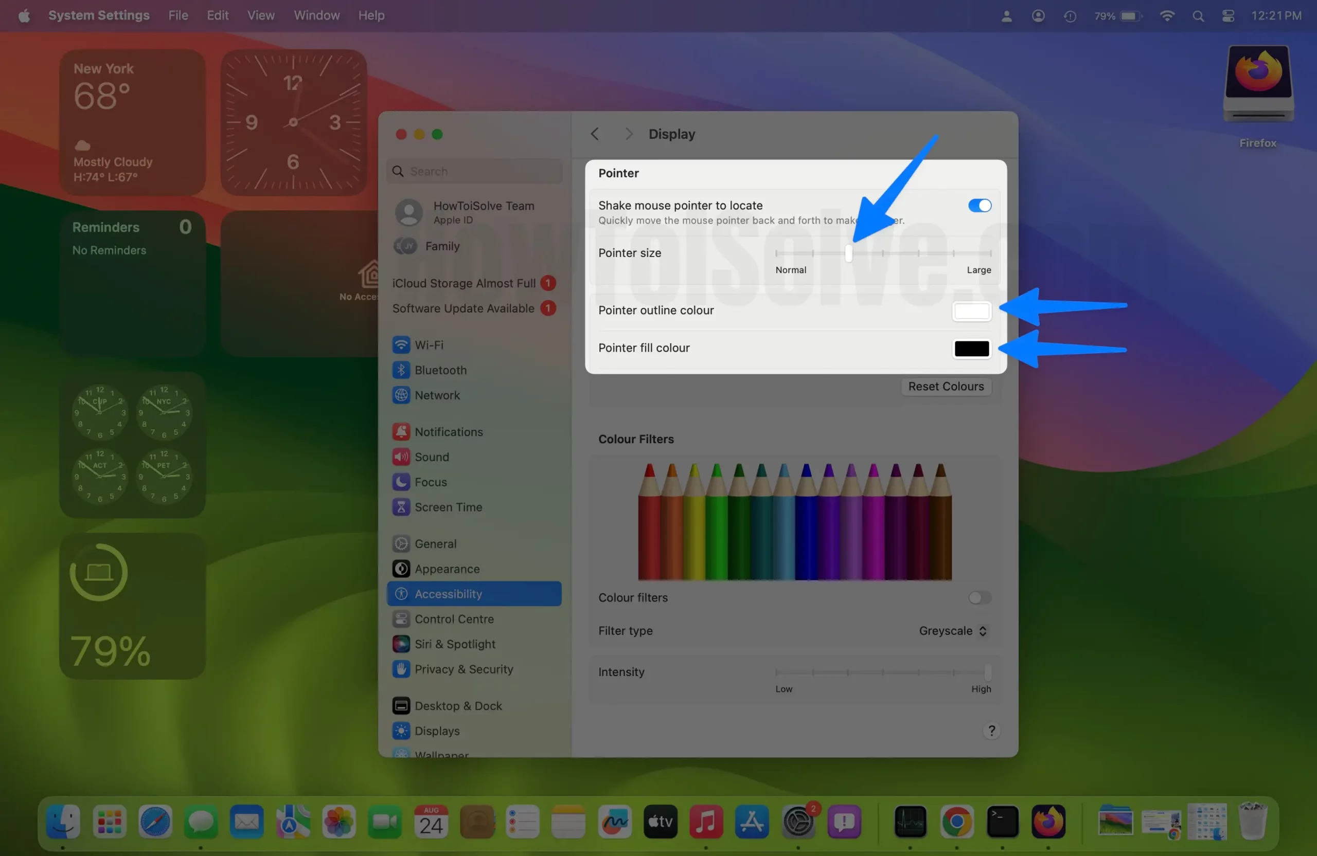 Change Outline and Fill Color for mac cursor