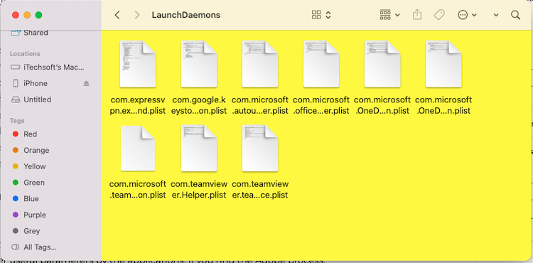 LaunchDaemons files