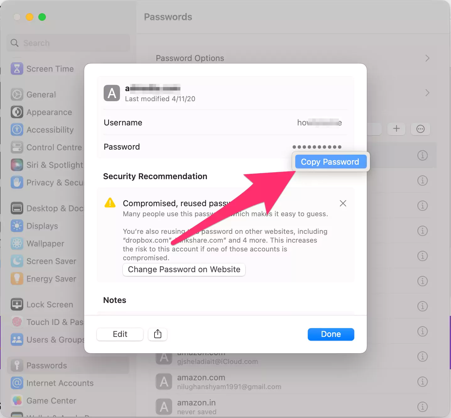 copy-password-from-keychain-password-on-mac