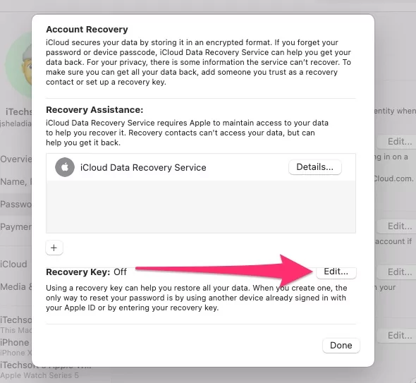 edit-account-recovery-key-to-turn-on-for-your-apple-id-account