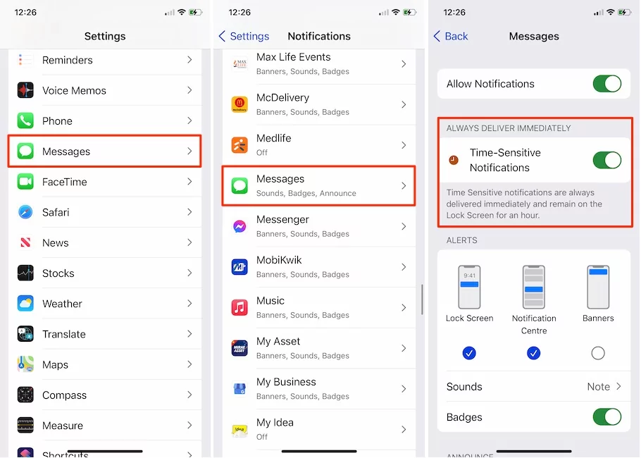 How to Enable or Disable Time-Sensitive Notification on iPhone, Mac