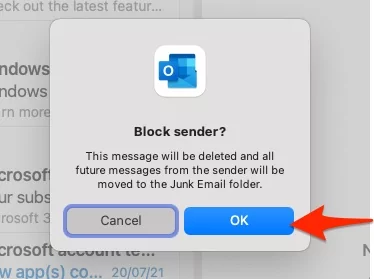 block-sender-on-mac-outlook