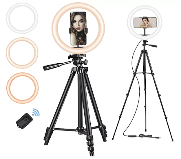 extendable-tripod-stand-with-led-circle-light-iphone-13-pro