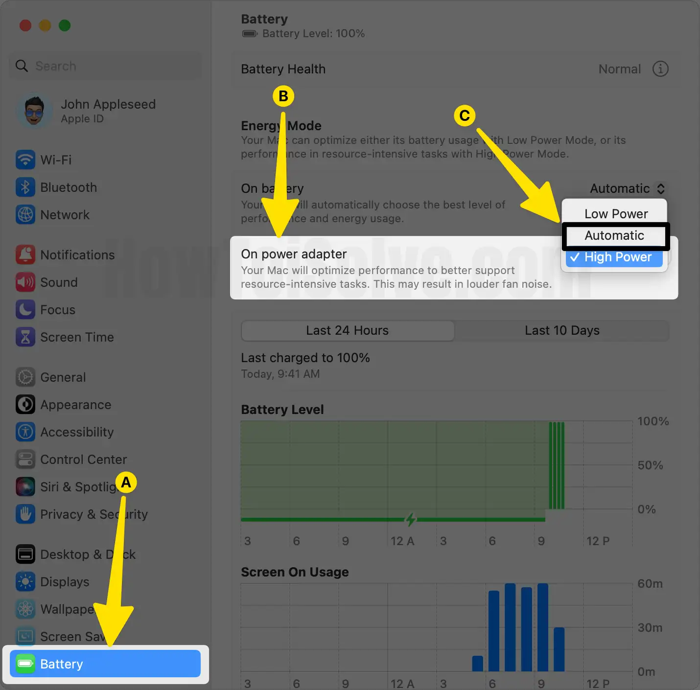 Automatic Optimize Battery on Macbook Pro