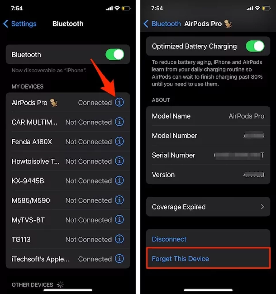 forgot-airpods-pro-from-iphone-bluetooth-settings