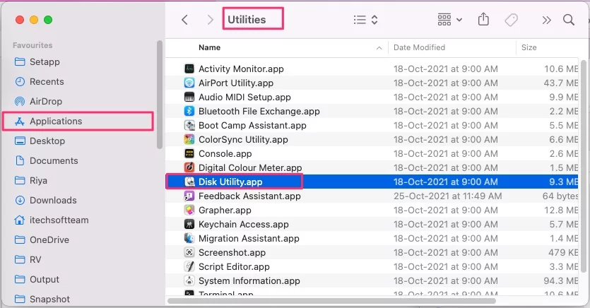 disk-utility-on-mac-in-finder-application
