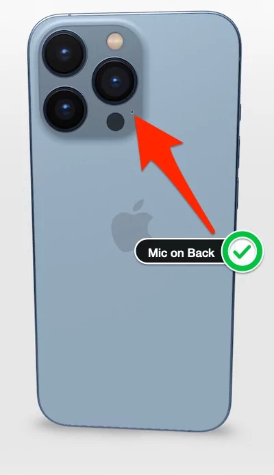 Where is the Microphone on 13 Pro, 13 Pro and Mini?