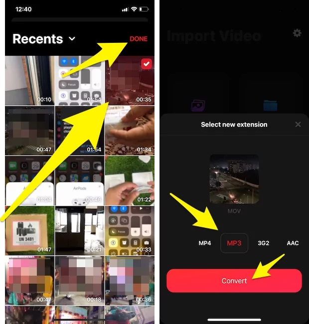 select-video-and-extract-audio-from-video-using-app-on-iphone
