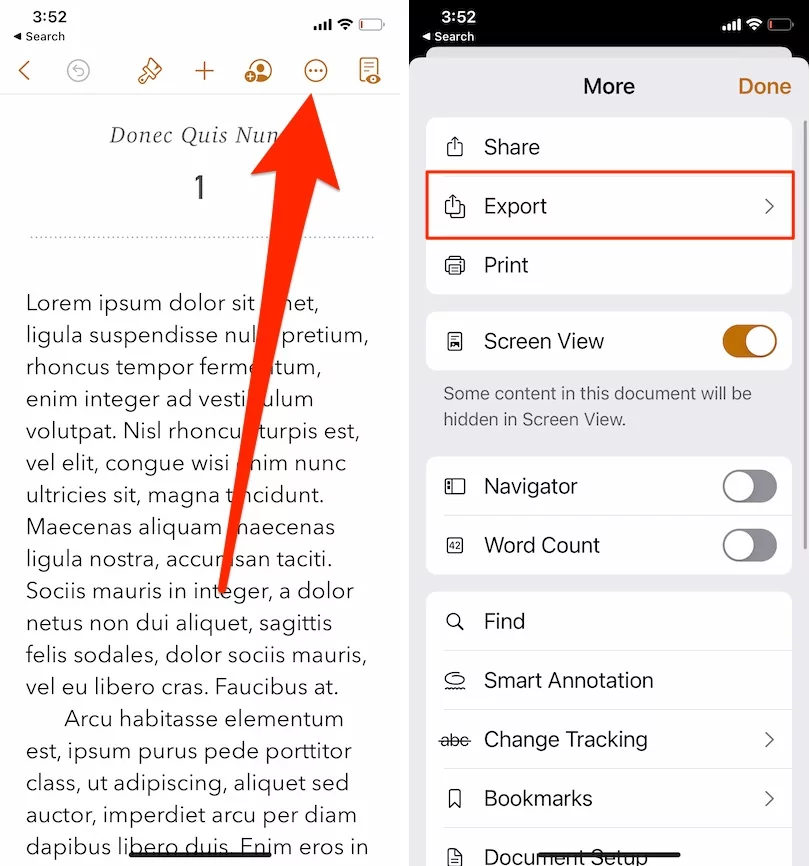 export-pages-doc-to-microsoft-office-doc-on-iphone